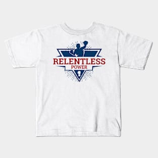 Relentless Power | Boxing Fighter Sports Player Kids T-Shirt